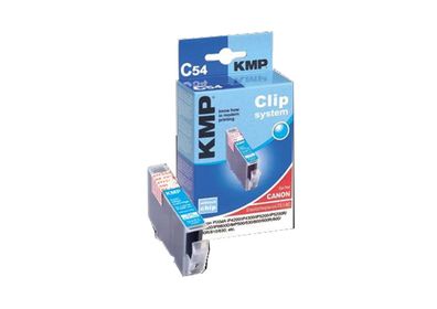KMP Patrone C54 Clip System CLI-8C Canon PIXMA iP4200/ iP5200/ MP5