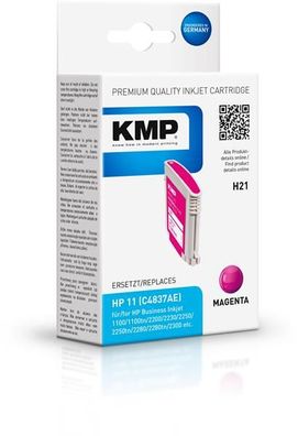 KMP Patrone H21 komp. C4837AE HP11 für HP 2000C/2500C/ Business I