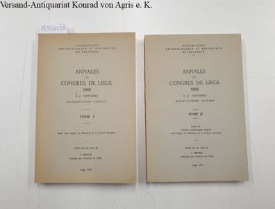 Annales Du Congres De Liege 1968 : Tome I et II :