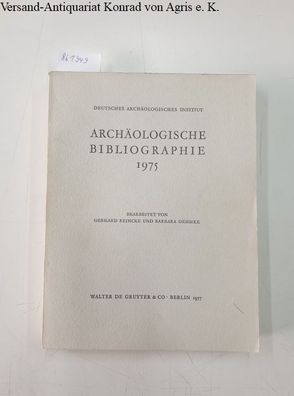 Archäologische Bibliographie 1975 :