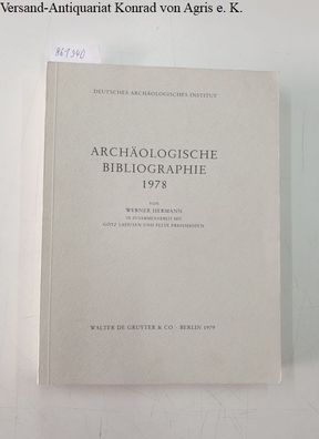 Archäologische Bibliographie 1978 :