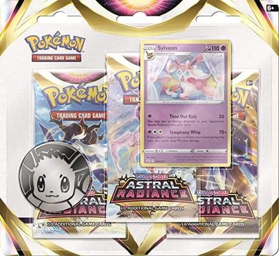 Pokémon Sword & Shield Astral Radiance 3-Pack Blister - Sylveon (englisch)