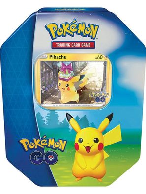 Pokemon GO: Pikachu Tin Box - English TCG Cards - 4 Boosterpacks