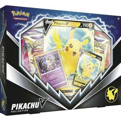 Pokémon Pikachu V Kollektion Box (deutsche Karten) - 4 Boosterpacks