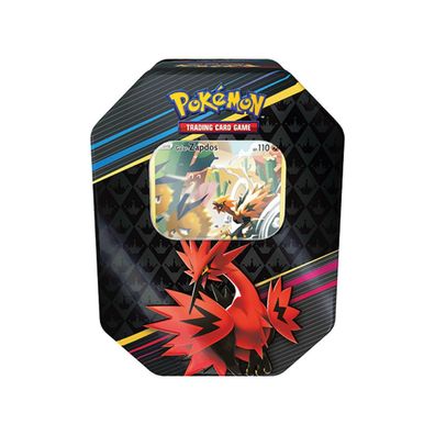 Pokemon Zenit der Könige: Galar Zapdos Tin Box - Deutsches Sammelkartenspiel - 4 Boos