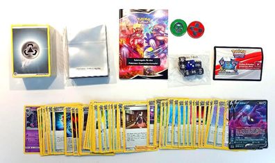 150+ Pokémon-Karten + 65 Sleeves + Spielanleitung Deutsch - Deckbau-Box Sortiment für