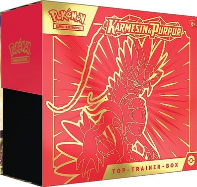 Pokemon Karmesin & Purpur SV1DE Top Trainer Box Koraidon (deutsch) - 9 Booster Packs