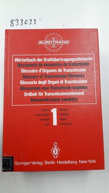 Wörterbuch der Kraftübertragungselemente / Diccionario elementos de transmisión / Glo