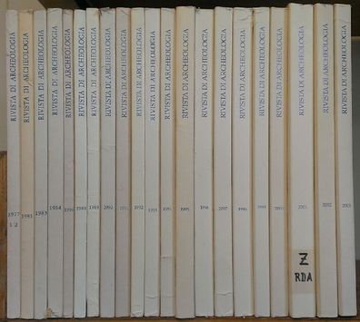 Rivista di Archeologia 1977(Anno I),1981(Anno V), 1983-84 (Anno VII-VIII), 1986 (Anno