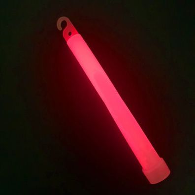 XL Knicklicht rot 15 cm mit Halskette