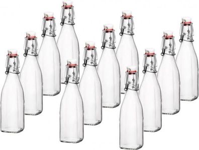 Swing Bügelflasche 0,25L - 12 Stück Bügelverschlussflasche Glasflasche