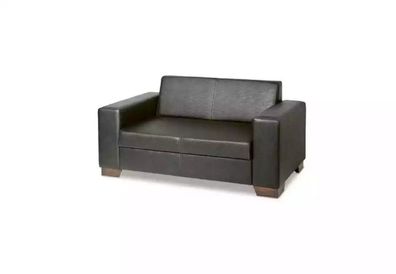 Zweisitzer Arbeitszimmermöbel Schwarz Büroeinrichtung Luxuriöse Couch Sofa