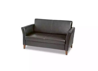 Schwarzer Arbeitszimmer Zweisitzer Luxus Möbel Couch Office Sitzer Sofa