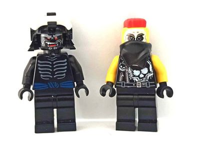 LEGO® Sortiment 2x Ninjago Minifiguren Motorrad Gang Chopper Maroni Lord Garmadon