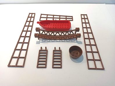 LEGO® Sortiment Sonderteile Piraten braune Takelagen Hängebrücke Ausguck Beiboot