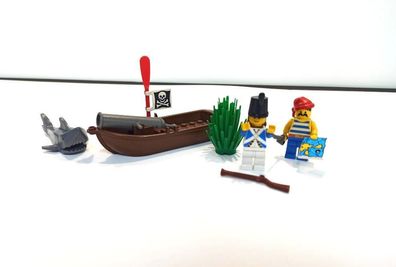 LEGO® Sortiment Sonderteile Blaurock vs Pirat Kanone Boot Flagge Strauch Hai