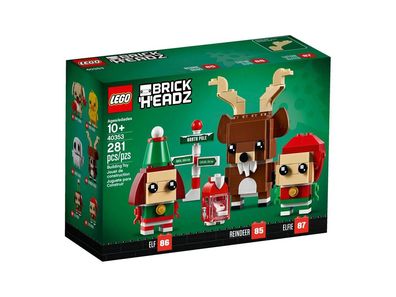 LEGO® BrickHeadz 40353 Rentier und Elfen - 281 Teile