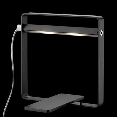 LED Tischlampe schwarz Design Tischleuchte Wandlampe modern eckig minimalistisch