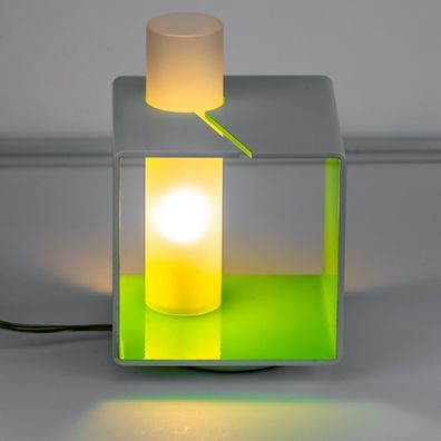 Italienische Design Tischlampe eckig Kommode Tischlampe dmit Dimmer Nachtlampe