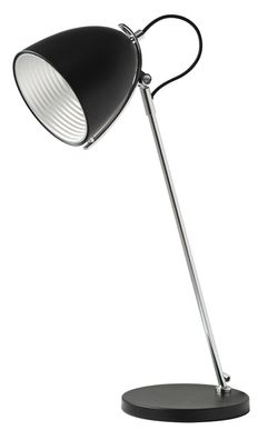 Retro Tischlampe schwarz XXL Schreibtisch Leuchte E14 Arbeitsplatz Lampe Vintage