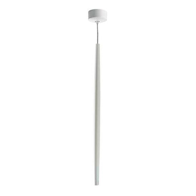 LED Hängelampe Pendellampe Einzel Pendelleuchte schmal dünn minimalistisch weiß
