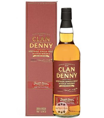 Clan Denny Speyside Single Malt Scotch Whisky (40 % vol., 0,7 Liter) (40 % vol., hide