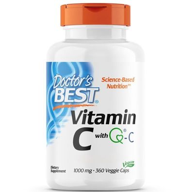 Doctor's Best, Vitamin C with Q-C, 1000mg, 360 Veg. Kapseln