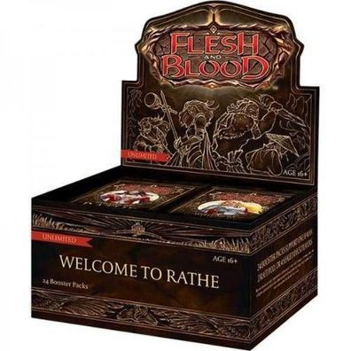 Flesh and Blood TCG Display - Welcome to Rathe Booster Box Unlimited - EN Cards