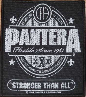 Pantera Stronger Than All Aufnäher Patch NEU & Official!