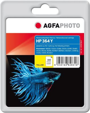 AgfaPhoto Tintenpatrone HP364Y (gelb) kompatibel (für HP 7510, B8550, C5324, C5380...