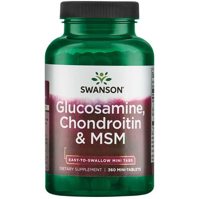 Swanson, Glucosamine, Chondroitin & MSM, 120 Tabletten