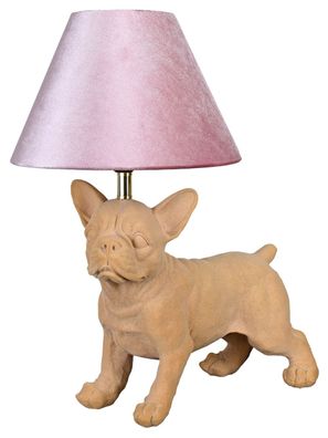 Tischlampe Frenchie Hund Leuchte französische Bulldogge Lampe 46cm