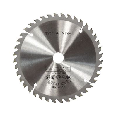 165 mm TCT-Kreissägeblatt, silberfarbene Rotationstrennscheibe zum Schneiden von Holz