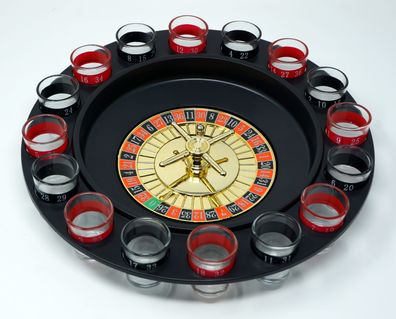 Schnaps Roulette Trinkspiel Spieleabend für Erwachsene Party Spiel Saufspiel