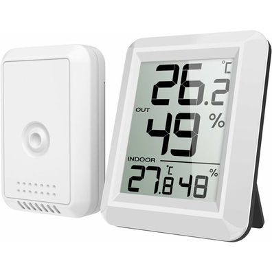 Innen- und Außenthermometer, Hygrometer-Thermometer mit Außensonde, drahtloses digita