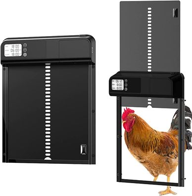 Automatisches Hühnerstalltür-Set, Timer-Hühnerstalltür, batteriebetriebene automatisc