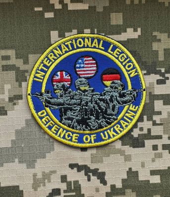 Patch "International Legion Defence Ukraine" Soldaten Morale Tactical Aufnäher ZSU