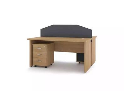 Moderner Schreibtisch Holz Tisch Arbeitszimmer Computertisch Büromöbel