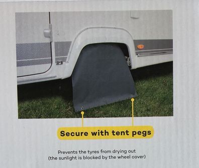 Radschutzhülle für Reifen 16 bis 17 Zoll Schutzhülle grau Radschutz 904708r NEU