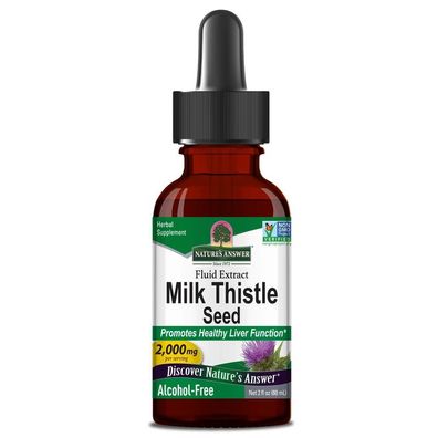 Nature's Answer, Milk Thistle Seed, Alcohol-Free, 2000mg, 30ml