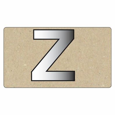 Spiegelornamente Grobuchstabe Z