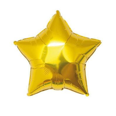 Folienballon Stern gold