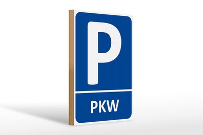 Holzschild Parken 20x30 cm PLW Parkplatz Holz Wanddeko Deko Schild wooden sign