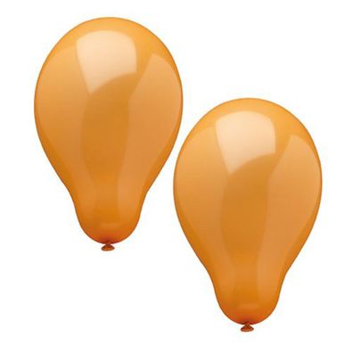 Papstar Luftballons orange Helium geeignet Durchmesser 25cm 10 Stück