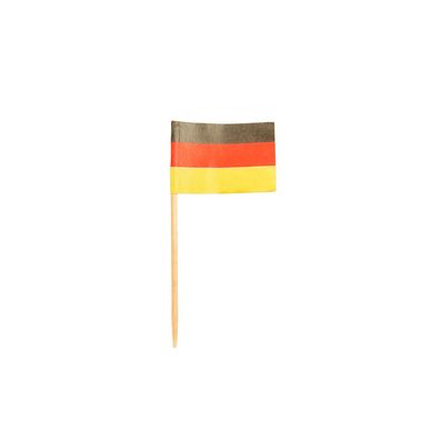 Papstar Deko Picker Flaggen Deutschland Fahnenpicker 8cm 200 Stück