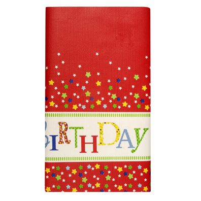 Papstar Papiertischdecke für Geburtstag 120 x 180 cm Happy Birthday