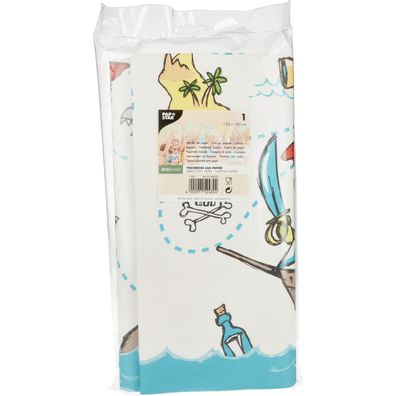 Papstar Papiertischdecke 120 x 180 cm Pirate Crew lackiert 1er Pack