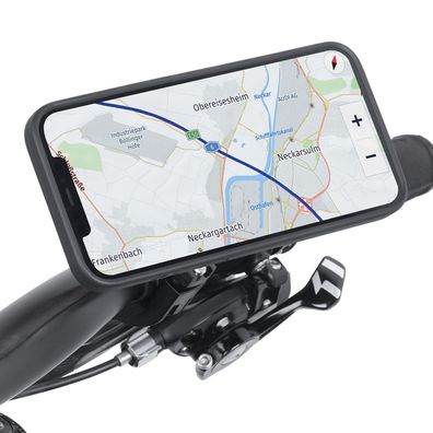 iPhone 12 / 12 Pro Motorrad Fahrrad Handy Bike Halterung mit Hülle