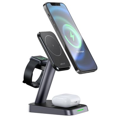 Acefast Qi Wireless Charger 15W für iPhone (mit MagSafe), Apple Watch und Apple ...