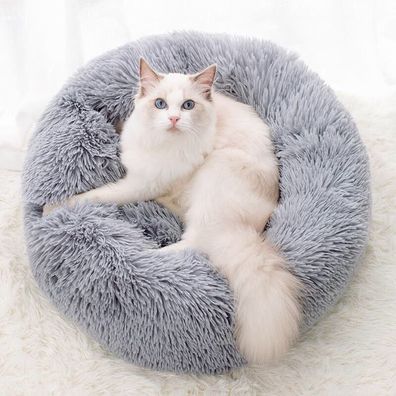 Luxuriöser Donut-Katzenbettwärmer, Bettwärmer für Hunde/ Katzen, maschinenwaschbar